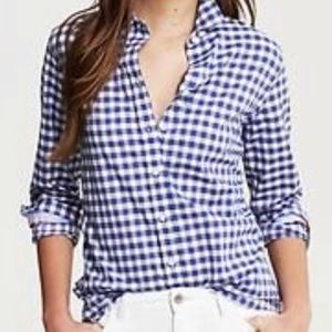 Banana Republic Buffalo check Gingham button down